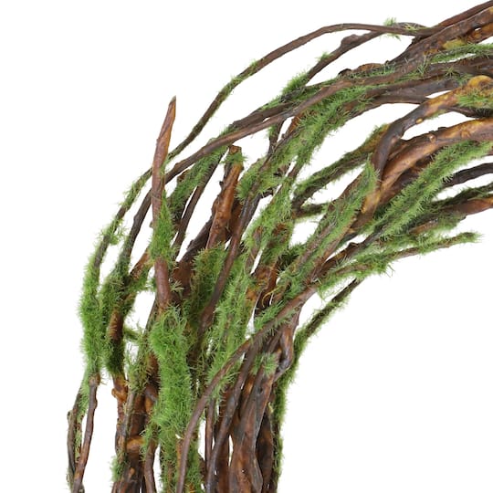 5ft. Green & Brown Moss & Twig Coiled Garland by Ashland®